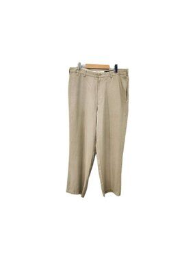 Vintage Nat Nast Luxury 100% Silk Pants Trousers Beige 5 Pockets Mens 36x30